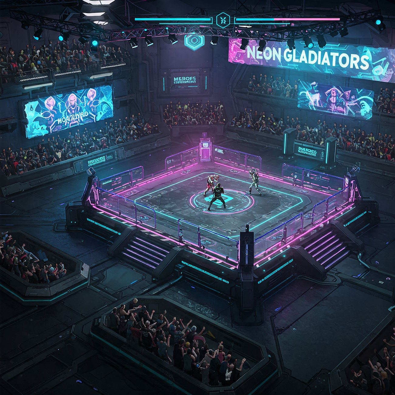 Neon Gladiators: Un juego de lucha cyberpunk que te sorprenderá